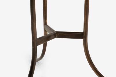 Cedric Hartman Set of Three Cedric Hartman Bronze Black Granite Side Tables 1970s