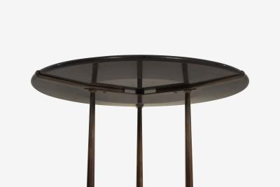 Cedric Hartman Set of Three Cedric Hartman Bronze Black Granite Side Tables 1970s