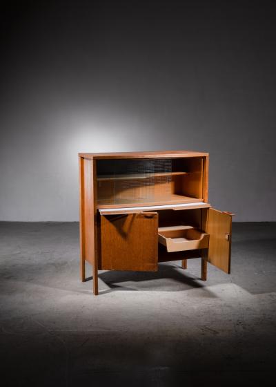 Cees Braakman Cees Braakman early Cupboard or Bar in Oak Netherlands 1940s 50s