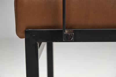 Cees Braakman Leather and Metal Armchair by Cees Braakman for Pastoe the Netherlands 1960s
