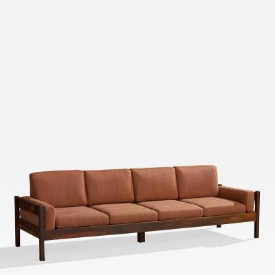 Celina Decoracoes Sofa with Fabric and Wood Brazil 1960s