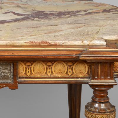 Center Table with Marble Top Attributed to Pottier and Stymus New York