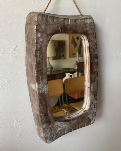 Ceramic Mirror France 1960s