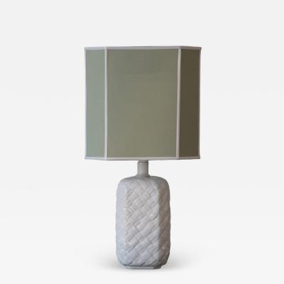 Ceramic Table Lamp with Fabric Lampshade