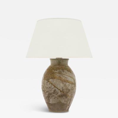 Ceramic Taupe Glazed Table Lamp