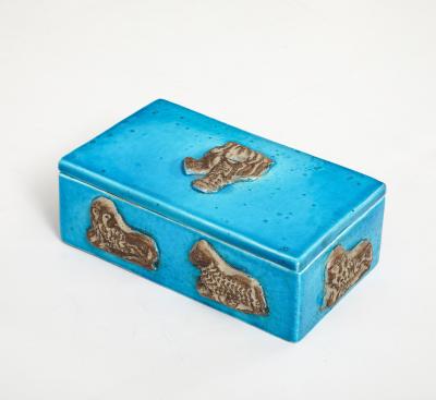 Ceramiche Zaccagnini Zaccagnini Turquoise Ceramic Box