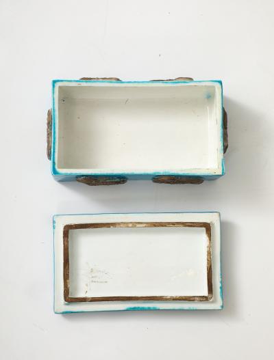 Ceramiche Zaccagnini Zaccagnini Turquoise Ceramic Box