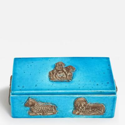 Ceramiche Zaccagnini Zaccagnini Turquoise Ceramic Box
