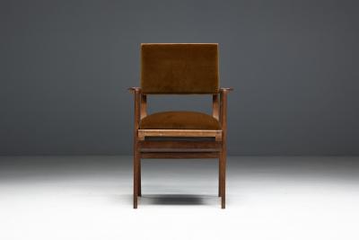 Cerused Art Deco Armchair France 1940s