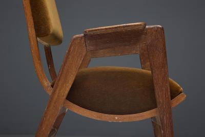Cerused Art Deco Armchair France 1940s