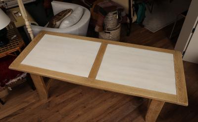 Cerused Oak Farmhouse Table