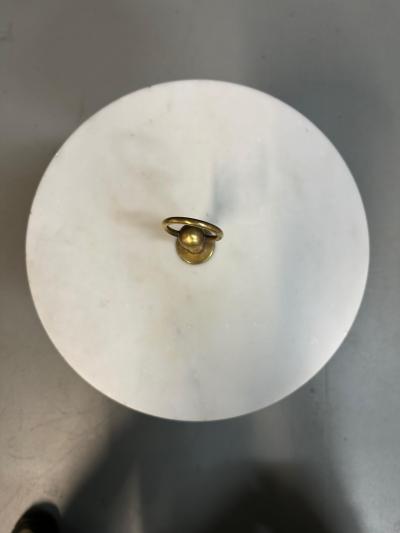 Cesare Lacca 1950s Italian Cesare Lacca Brass and Marble Drinks Table Mid Century