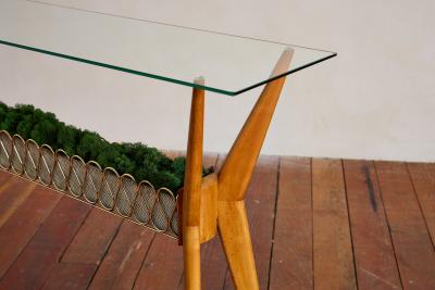 Cesare Lacca 1950s Italian Glass Console