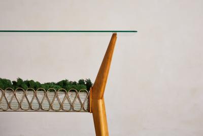 Cesare Lacca 1950s Italian Glass Console