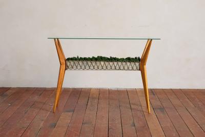 Cesare Lacca 1950s Italian Glass Console