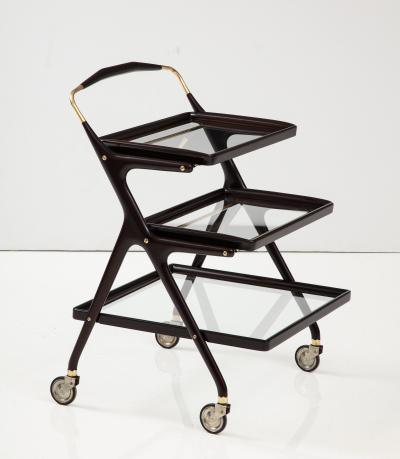 Cesare Lacca Cesare Lacca Modernist 3 Tier Bar Cart