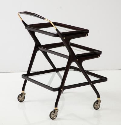 Cesare Lacca Cesare Lacca Modernist 3 Tier Bar Cart