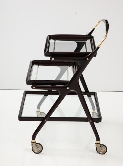 Cesare Lacca Cesare Lacca Modernist 3 Tier Bar Cart