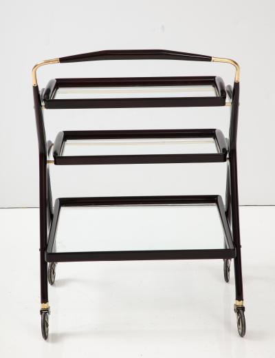 Cesare Lacca Cesare Lacca Modernist 3 Tier Bar Cart