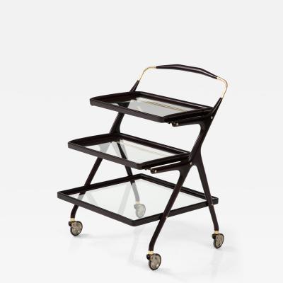 Cesare Lacca Cesare Lacca Modernist 3 Tier Bar Cart