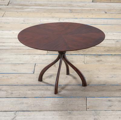 Cesare Lacca Cesare Lacca Wooden Coffee Table with Sculptured Structure 50s