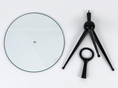 Cesare Lacca Elegant Mid Century Modern Tripod Side Table by Cesare Lacca Italy 1950s