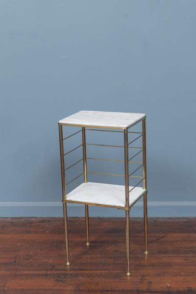Cesare Lacca Italian Brass and Marble Drinks Table