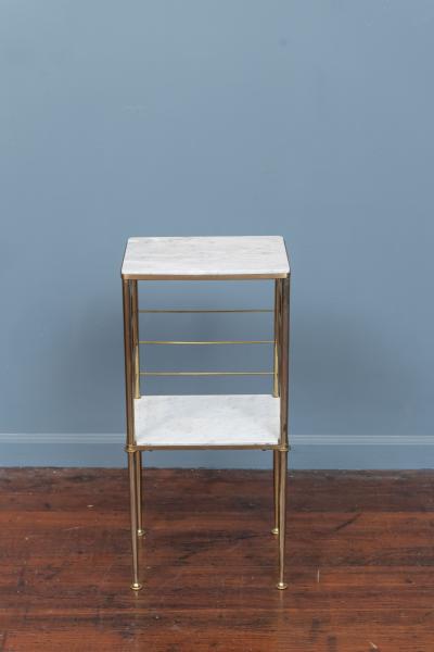 Cesare Lacca Italian Brass and Marble Drinks Table