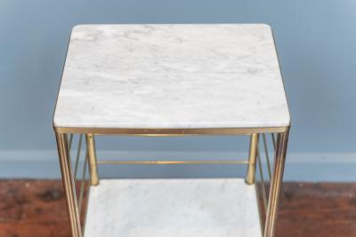 Cesare Lacca Italian Brass and Marble Drinks Table