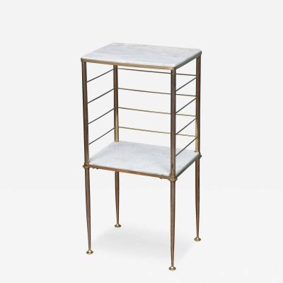 Cesare Lacca Italian Brass and Marble Drinks Table