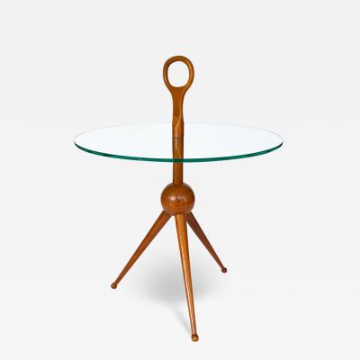 Cesare Lacca Italian Tripod Side Table by Cesare Lacca