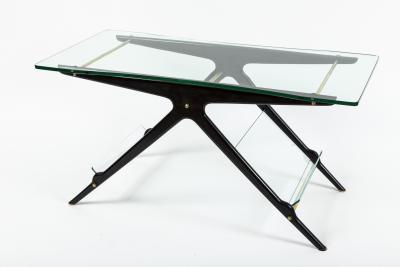 Cesare Lacca Mid Century Italian Coffee Table With Magazine Rack