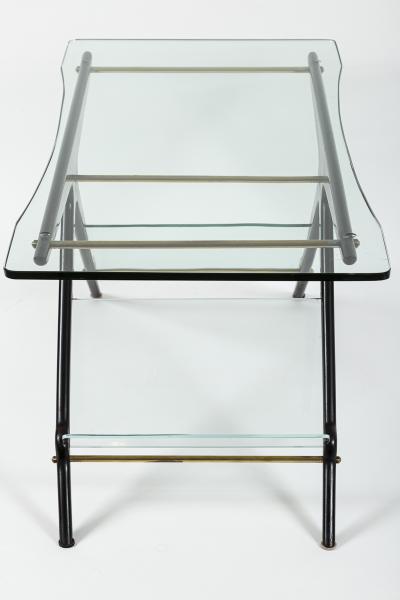 Cesare Lacca Mid Century Italian Coffee Table With Magazine Rack