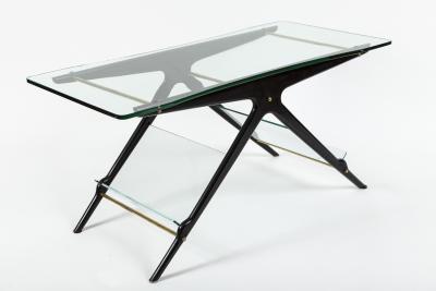 Cesare Lacca Mid Century Italian Coffee Table With Magazine Rack