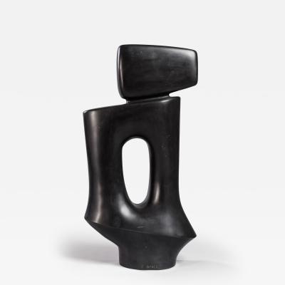 Ch Ibanes Abstract sculpture in black Belgian marble by Ch Ibanes for Blend Italy 2022