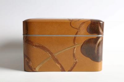Ch h Narahara Accessory Box with Design of Gentians and Dragonfly 1950s
