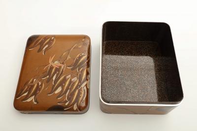 Ch h Narahara Accessory Box with Design of Gentians and Dragonfly 1950s