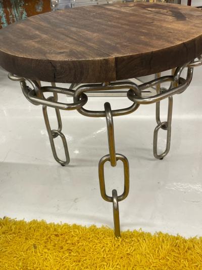 Chain leg side table