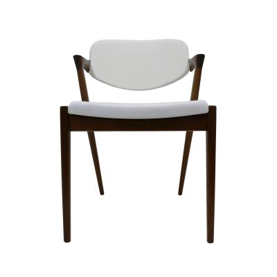 Chair in Style Of Kai Kristansein Made Of Walnut Wood And Reclining Backrest