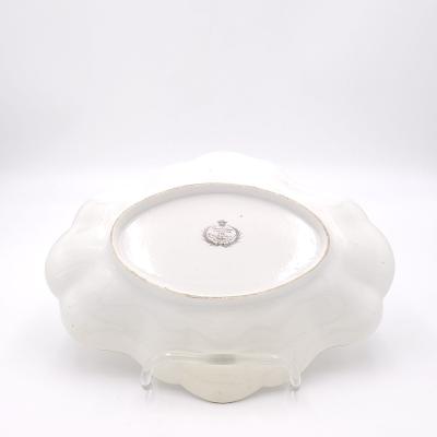 Chamberlains Armorial Oval Dish England circa 1780