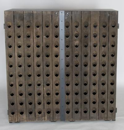 Champagne rack cabinet