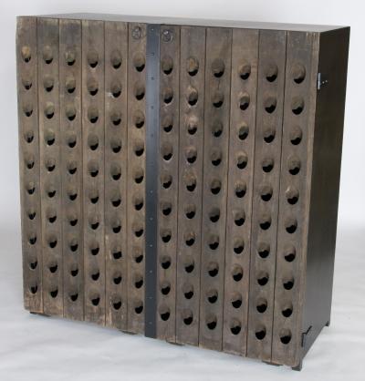 Champagne rack cabinet