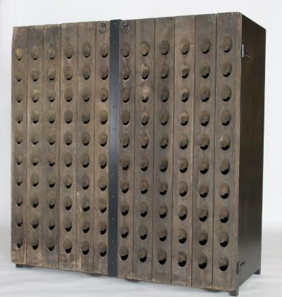 Champagne rack cabinet
