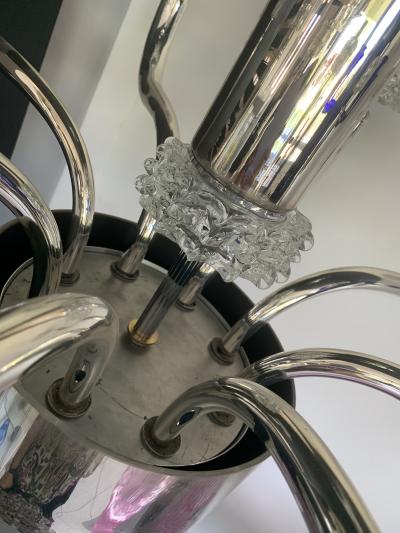 Chandelier Murano Glass With Rostrato Cup Very Impressive