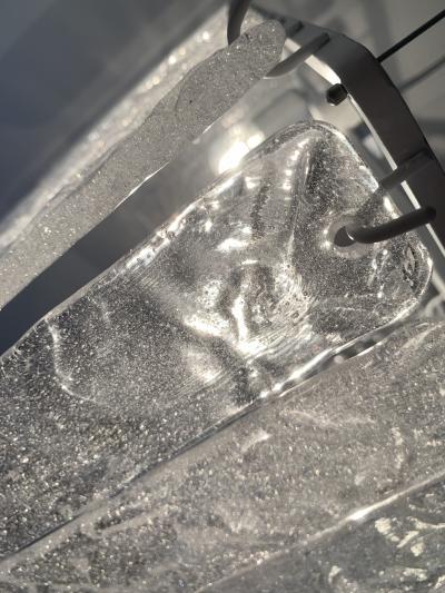 Chandelier murano glass sputnik pullegoso italian handmade