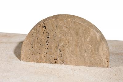 Chapter Studio Contemporary Middle Eastern Marble and Travertine Console