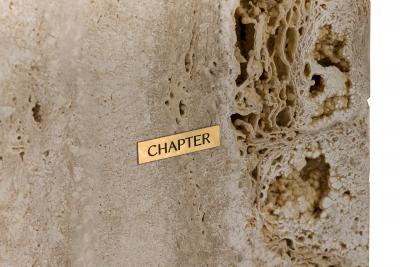 Chapter Studio Contemporary Middle Eastern Marble and Travertine Console