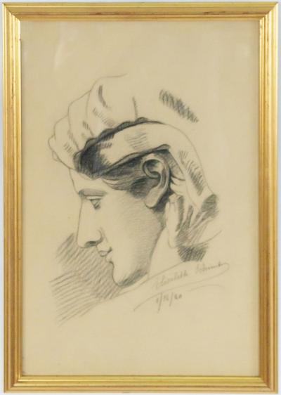 Charcoal Portrait of a Woman