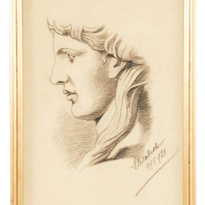 Charcoal Portrait of a Woman