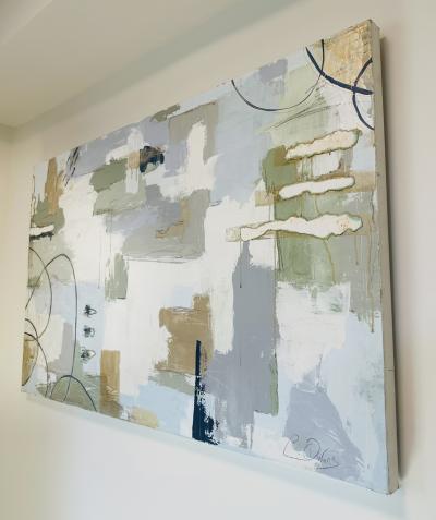 Charissa Owens The Path Between Us Mixed Media Abstract Painting 2021